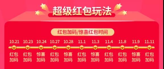 淘宝天猫双11超级红包领取入口